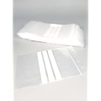Los mejores  - Bolsas de plástico con cierre zip con bandas blancas - 40mm x 60mm - paquete de 1000 piezas (10x100) - Apta para el…